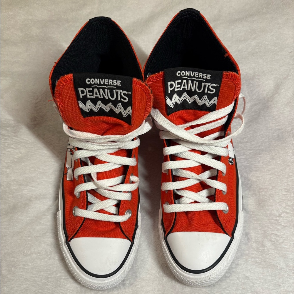 Converse Peanuts Red and White High-Tops